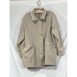 VTG Fitz-Wright New York London Paris Milan All Weather Trench Coat Womens M